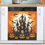 Spriport halloween castle bat dishwasher magnetic cover strong univers.jpg