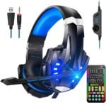 Sktome gaming voice changer headset with mic cool led light over ear.jpg