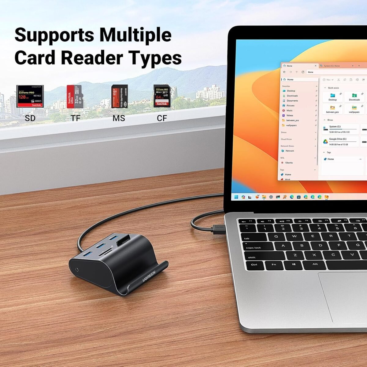 1759378926 ugreen usb card reader usb 3.0 hub 3 ports with sd tf ms m2 card adapt.jpg