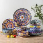 1760419356 glowworm salad plates set of 6 8.5 inch ceramic dinner plates colorf.jpg