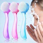 3 pieces facial cleansing brush acrylic handle face scrubbers soft bri.jpg