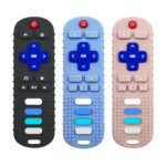 3pcs silicone teething toys remote control shape teethers for babies.jpg