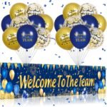 Welcome to the team decorations blue gold welcome to the team yard ban.jpg