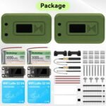1762235588 2 set esp32 lora v4 development board 3000mah battery green case.jpg