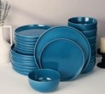 Stellar plates and bowls sets blue dishes set for 8 handpainted dinner.jpg